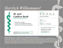 Tablet Screenshot of dr-med-barth.de